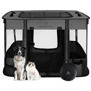 40x32x24 Inches Dog Playpen,Pet Playpen,Foldable Puppy Cat Playpen,Portable